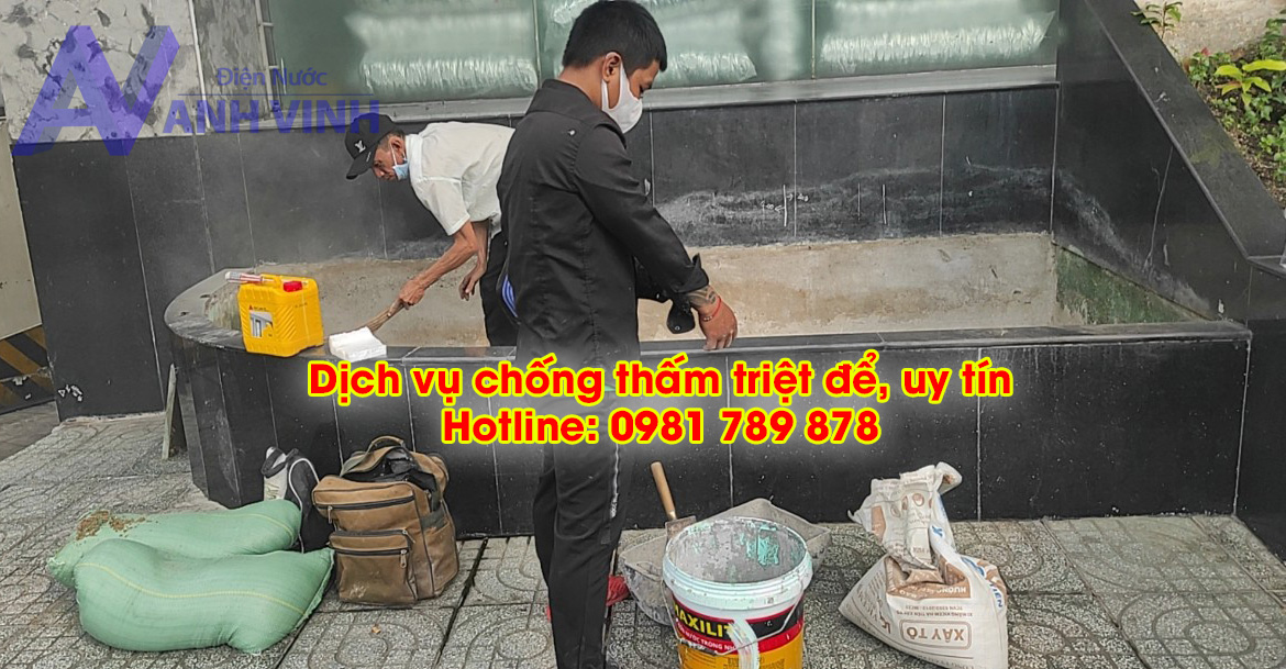 Công ty chống thấm Anh Vinh tại TPHCM - Chống thấm triệt để, giá rẻ, bảo hành lâu dài!
